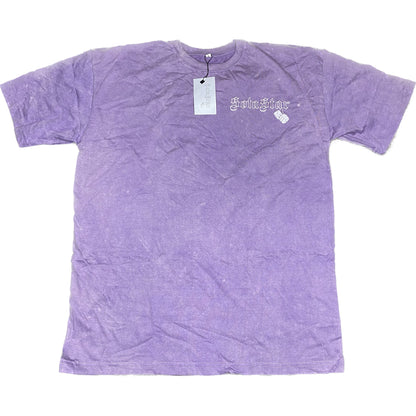 “Take The Risk” Acid Washed Shirt (Lavender)